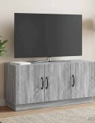 vidaXL ТВ шкаф Сива сонома 99 x 345 x 47 см Инженерна дървесина