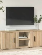 vidaXL ТВ шкаф сонома дъб 100x315x35 см инженерно дърво