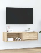 vidaXL ТВ шкаф сонома дъб 100x31x255 см инженерно дърво