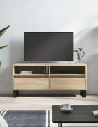 vidaXL ТВ шкаф сонома дъб 100x345x445 см инженерно дърво