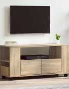 vidaXL ТВ шкаф сонома дъб 102x345x43 см инженерно дърво