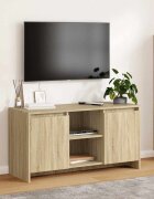 vidaXL ТВ шкаф сонома дъб 102x375x525 см инженерно дърво