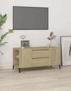 vidaXL ТВ шкаф сонома дъб 102x445x50 см инженерно дърво