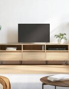 vidaXL ТВ шкаф сонома дъб 150x30x445 см инженерно дърво