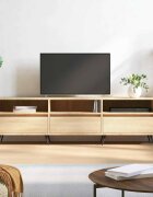 vidaXL ТВ шкаф сонома дъб 150x30x445 см инженерно дърво