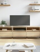 vidaXL ТВ шкаф сонома дъб 150x30x445 см инженерно дърво