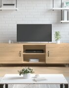 vidaXL ТВ шкаф сонома дъб 150x30x50 см инженерно дърво