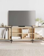 vidaXL ТВ шкаф сонома дъб 153x37x50 см инженерно дърво