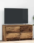 vidaXL ТВ шкаф Старо дърво 100x35x54 cm Инженерна дървесина