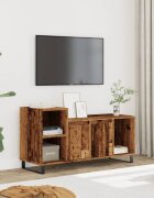 vidaXL ТВ шкаф Старо дърво 100x35x55 cm Инженерна дървесина