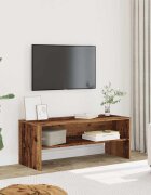 vidaXL ТВ шкаф старо дърво 100x40x40 см инженерно дърво