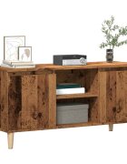 vidaXL ТВ шкаф Старо дърво 102x35x50 cm Инженерна дървесина