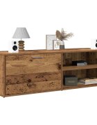 vidaXL ТВ шкаф Старо дърво 120x34x37 cm Инженерна дървесина