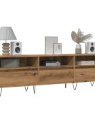 vidaXL ТВ шкаф старо дърво 150x30x445 см инженерно дърво