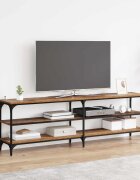 vidaXL ТВ шкаф Старо дърво 160 x 30 x 50 см