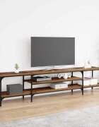 vidaXL ТВ шкаф Старо дърво 201 x 35 x 45 см