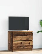 vidaXL ТВ шкаф Старо дърво 60x35x54 cm Инженерна дървесина