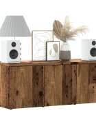 vidaXL ТВ шкаф Старо дърво 80x34x30 cm Инженерна дървесина