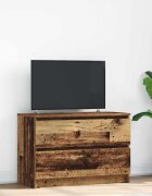 vidaXL ТВ шкаф Старо дърво 80x35x54 cm Инженерна дървесина