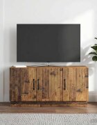 vidaXL ТВ шкаф Старо дърво 99 x 345 x 47 см Инженерна дървесина