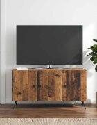vidaXL ТВ шкаф Старо дърво 99 x 345 x 50 см Инженерна дървесина