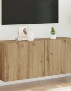 vidaXL ТВ шкаф стенен дъб артизан 100x30x41 см