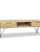 vidaXL ТВ шкаф тиково дърво масив 120x35x35 cм