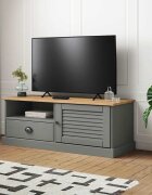 vidaXL ТВ шкаф "VIGO" сив 106x40x40 см бор масив