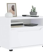 vidaXL ТВ шкаф VISNES бял 60x40x38 см инженерно дърво