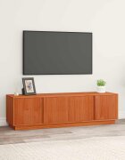 vidaXL ТВ шкаф Восъчен Кафяв 140 x 40 x 40 см Масивна боровина