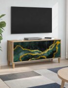 vidaXL ТВ шкаф WIJHE 102 x 33 x 50 см Сонома Инженерна дървесина