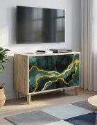vidaXL ТВ шкаф WIJHE 69 x 33 x 50 см Сонома Инженерна дървесина