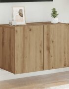 vidaXL ТВ шкаф за стенен монтаж дъб артизан 60x30x41 см