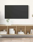vidaXL ТВ шкаф за стенен монтаж дъб сонома 37x37x1425 см