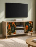 vidaXL ТВ шкаф ZAANDAM 102 x 33 x 50 см Сонома Инженерна дървесина