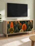 vidaXL ТВ шкаф ZAANDAM 102 x 33 x 50 см Сонома Инженерна дървесина