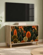 vidaXL ТВ шкаф ZAANDAM 69 x 33 x 50 см Сонома Инженерна дървесина