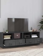 vidaXL ТВ шкафове 2 бр антрацит 67x39x44 см стомана