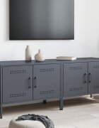 vidaXL ТВ шкафове 2 бр антрацит 68x39x505 см стомана