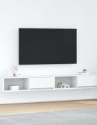 vidaXL ТВ шкафове 2 бр бели 100x31x255 см инженерно дърво