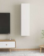 vidaXL ТВ шкафове 2 бр бели 305x30x60 см инженерно дърво