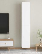 vidaXL ТВ шкафове 2 бр бели 305x30x90 см инженерно дърво