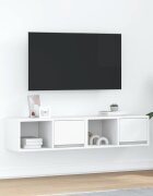 vidaXL ТВ шкафове 2 бр бели 60x31x255 см инженерно дърво