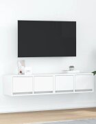 vidaXL ТВ шкафове 2 бр бели 60x31x255 см инженерно дърво