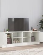 vidaXL ТВ шкафове 2 бр бели 67x39х44 см стомана