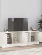 vidaXL ТВ шкафове 2 бр бели 67x39х44 см стомана
