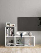 vidaXL ТВ шкафове 2 бр бeли 72x35x365 см инженерно дърво