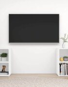 vidaXL ТВ шкафове 2 бр бeли 72x35x365 см инженерно дърво