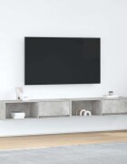 vidaXL ТВ шкафове 2 бр бетонно сиви 100x31x255 см инженерно дърво