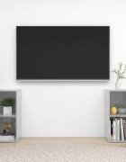 vidaXL ТВ шкафове 2 бр бетонно сиви 72x35x365 см инженерно дърво